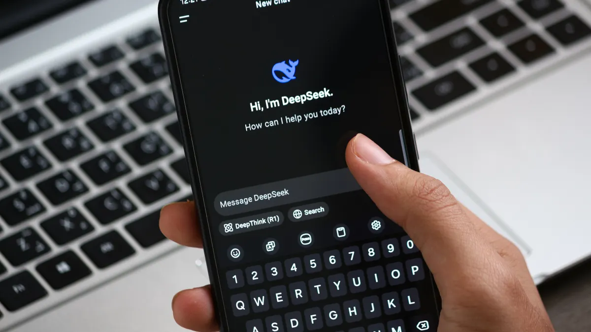Best Jasper AI alternatives for social media content Best Jasper AI alternatives for social media content — Close-Up of DeepSeek AI Chat App on Smartphone