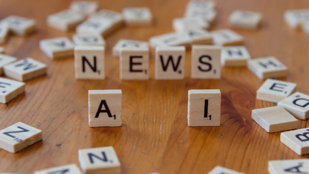 Jasper AI alternatives for content repurposing — AI News Concept with Scrabble Letters